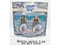 DOA Chainz & 8- Ball AUTOGRAPHED 2 Tuff Series 1 WWF Wrestlers MOSC 1997 Jakks