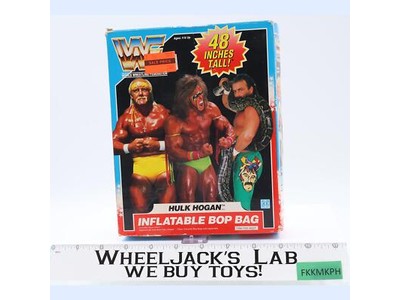 Hulk Hogan Inflatable Bop Bag WWF Wrestling 1990 Hasbro Vintage