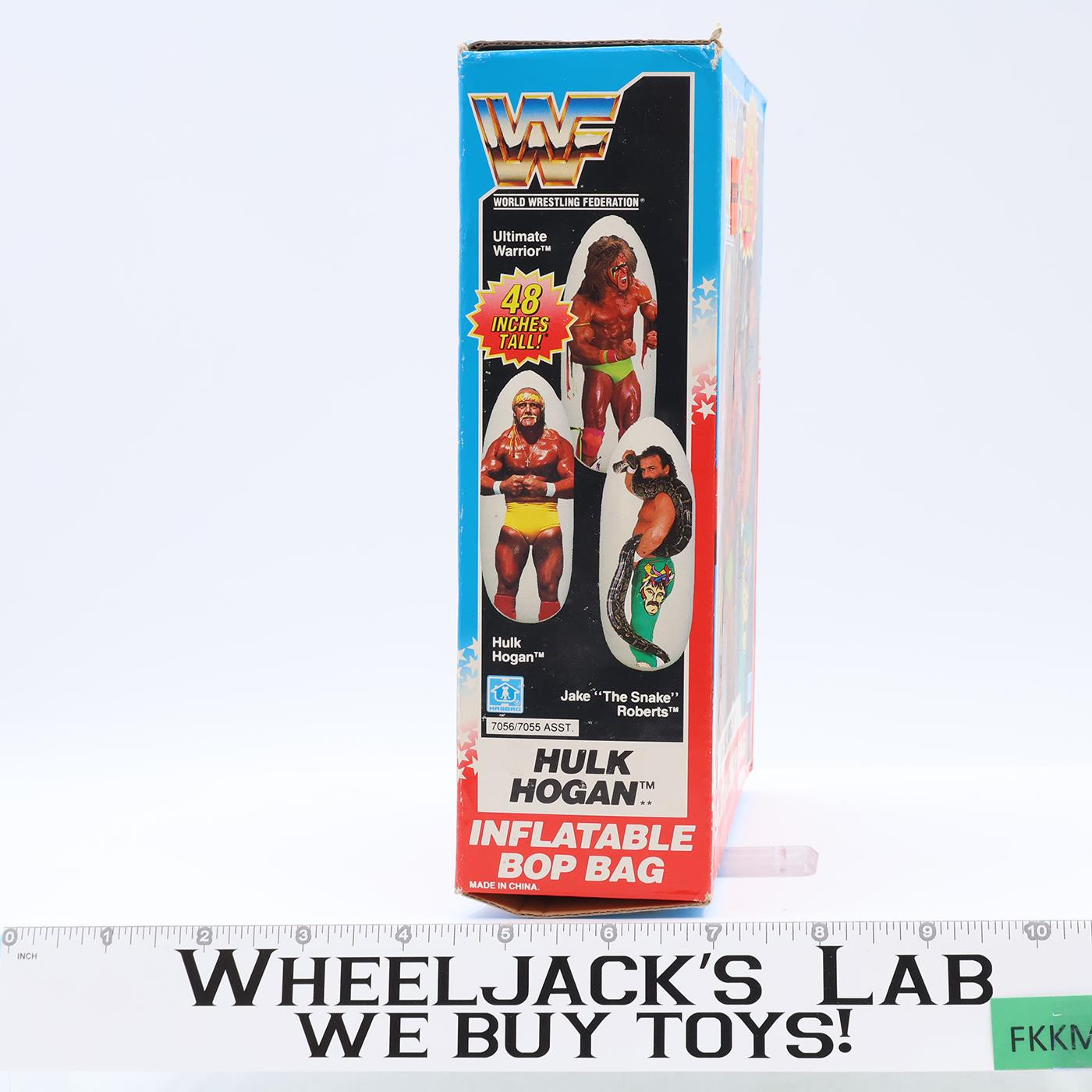 Hulk Hogan Inflatable Bop Bag WWF Wrestling 1990 Hasbro Vintage