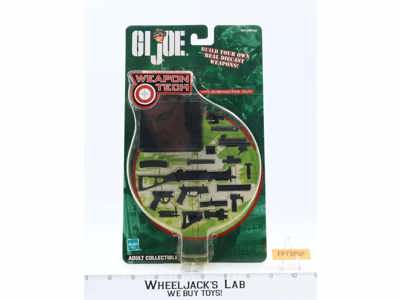 Weapon Tech MP5 Submachine Gun GI Joe 12" Hasbro MOSC 2002 Accessory Set NEW