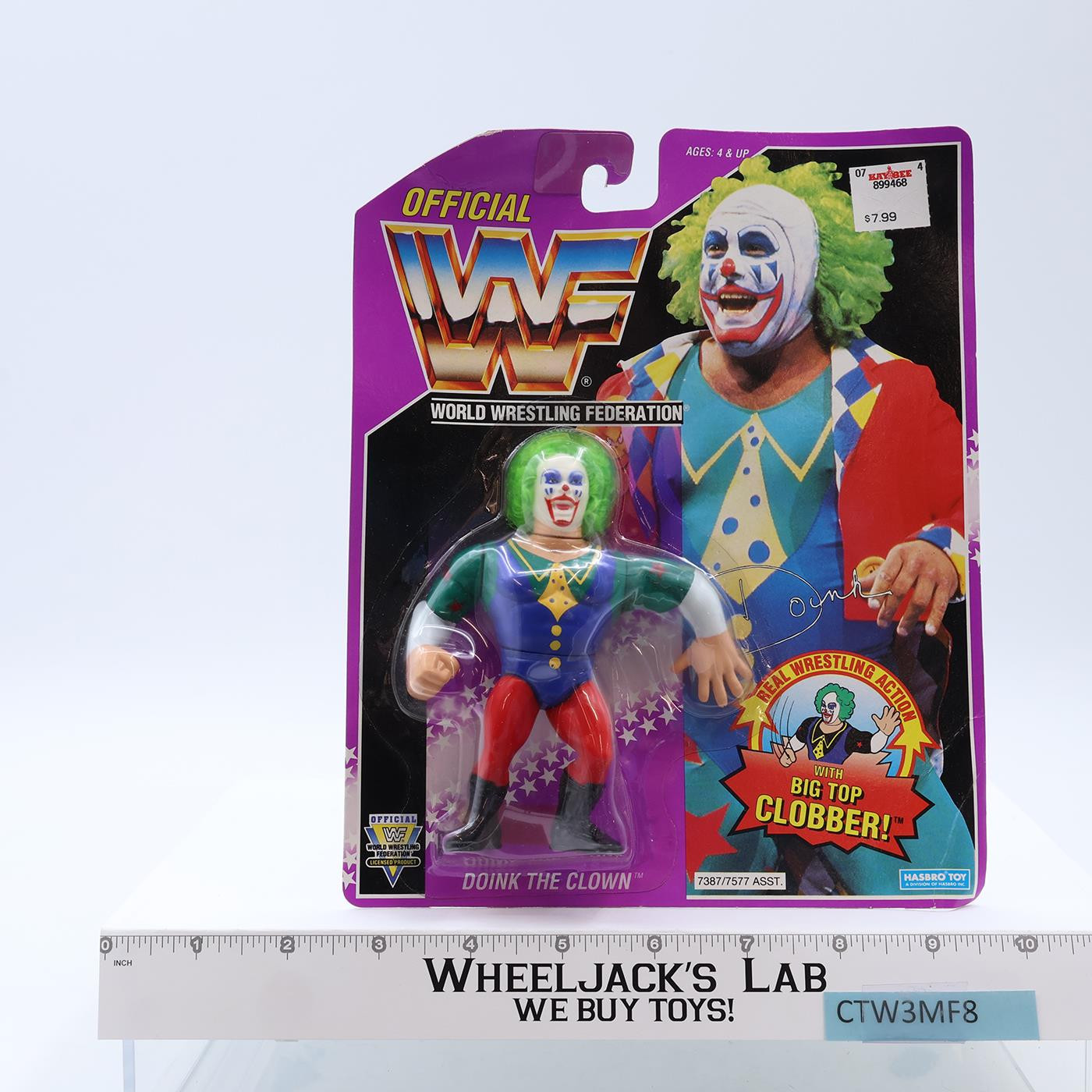 Doink the Clown WWF Wrestling 1993 Hasbro Action Figure NEW MOSC SEALED