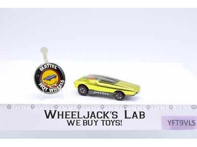 Whip Creamer Yellow 1970 Hot Wheels Mattel Vintage Redline RL w/ Button NICE!