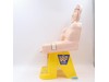 Hulk Hogan Yellow Swivel Chair WWF Wrestling 1991 Titan Sports Vintage