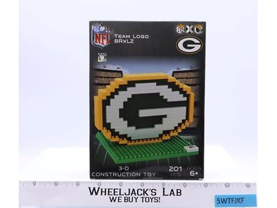 Greenbay Packers Team Logo NFL BRXLZ 3-D Construction Toy Forever Collectibles