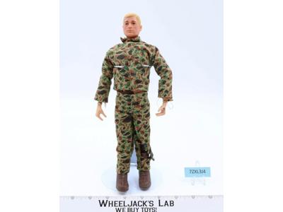 Action Soldier Painted Yellow Hair W/Camouflage Uniform 12" GI Joe 1964 Figure