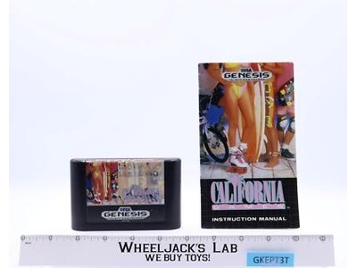 California Games SEGA Genesis 1991 Cartridge & Instruction Manual Vintage