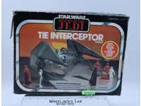 Imperial Tie Interceptor WORKS Star Wars ROTJ 1983 Kenner Action Figure Vehicle