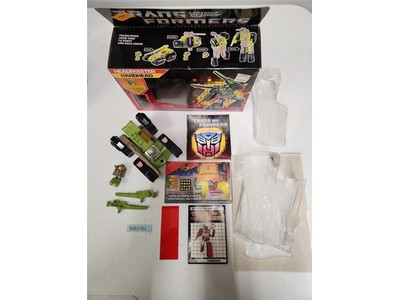 Hardhead 100% Complete W/Box & Bubble 1987 G1 Transformers Hasbro Vintage MIB