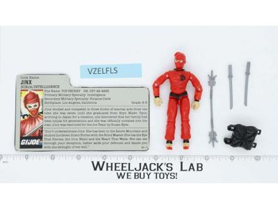 Jinx V1 100% Complete G.I. Joe 1987 Hasbro Vintage Action Figure