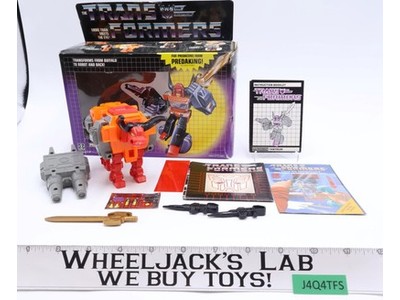 Tantrum METAL W/ Box Complete 1986 Hasbro G1 Transformers UNUSED STICKERS