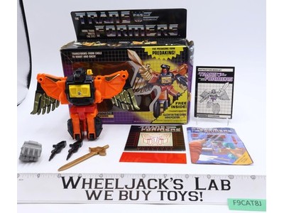 Divebomb 100% Complete 100% Complete W/BOX 1986 Vintage G1 Transformers