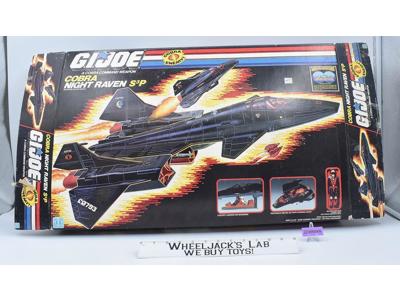Cobra Night Raven S3P W/ Pilot MIB 100% Complete G.I. Joe 1986 Hasbro Vintage