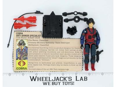 Scrap Iron V1 100% Complete G.I. Joe 1984 Hasbro Vintage Action Figure