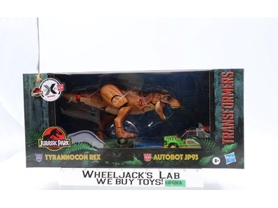 Tyrannocon Rex & Autobot JP93 Transformers x Jurassic Park Hasbro NEW SEALED