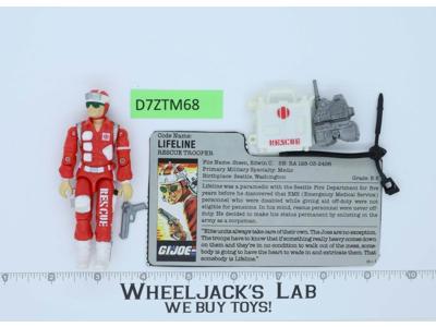 Lifeline V1 100% Complete 1986 G.I. Joe Hasbro Vintage Action Figure