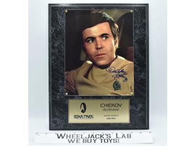 Lieutenant Chekov Star Trek Walter Koenig AUTOGRAPHED Plaque #548/995