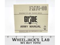 FM75-00 GI Joe Action Soldier Army Manual 1964 Hasbro Action ARAH Vintage