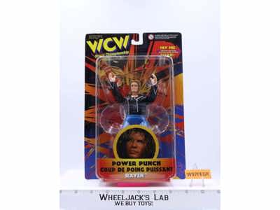 Power Punch Raven WCW 1998 The Original Toymakers NEW MOSC Wrestling Figure