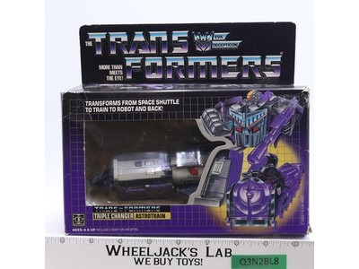 Astrotrain w/Box & Insert 100% Complete 1985 Vintage G1 Transformers Figure