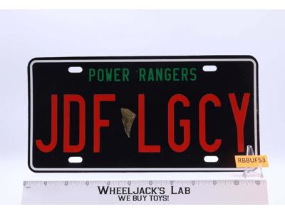 Power Rangers JDF Jason David Frank Legacy License Plate