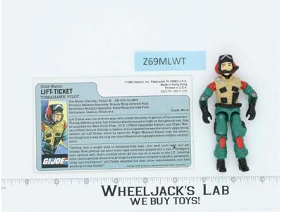 Lift Ticket V1 100% Complete 1986 G.I. Joe Hasbro Vintage Action Figure