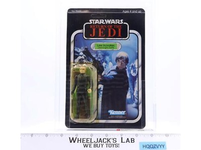 Luke Skywalker Jedi Knight Green Saber AFA GRADED 85 79 Back-A Star Wars ROTJ