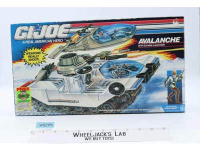 Avalanche W/ Cold Front GI Joe 1990 Hasbro Action Figure Vehicle NEW MISB SEALED