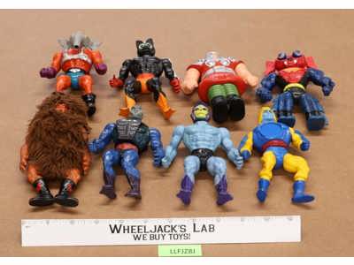Lot of 8 He-Man Masters Of The Universe MOTU Vintage 1980's Mattel Figures