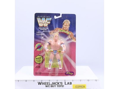 Lex Luger 5" Bendable WWF 1994 NEW MOSC Just Toys Vintage Wrestling Figure MOSC