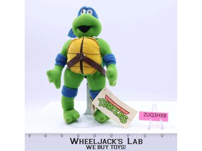 TMNT Teenage Mutant Ninja Turtles Leonardo 8" Plush 2002 Mirage Studios W/Tags