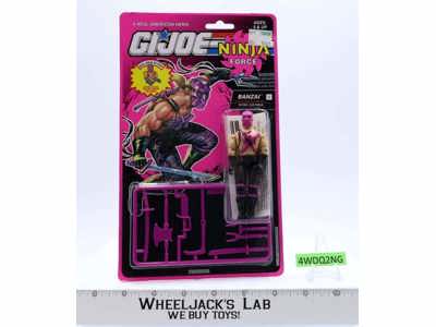 Banzai GI Joe Ninja Force 1992 Hasbro Action Figure NEW MOSC SEALED