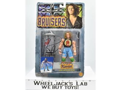 Raven AUTOGRAPHED Bruisers WCW Wrestlers MOSC 1999 ToyBiz Action Figure