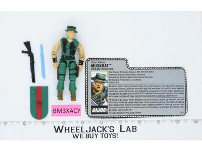 Muskrat V1 100% Complete 1987 G.I. Joe Hasbro Vintage Action Figure