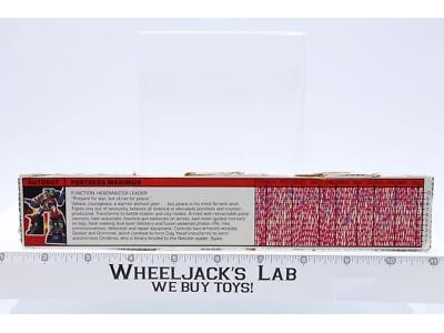 Fortress Maximus Action Figure Robot Tech Spec 1987 Hasbro G1 Transformers