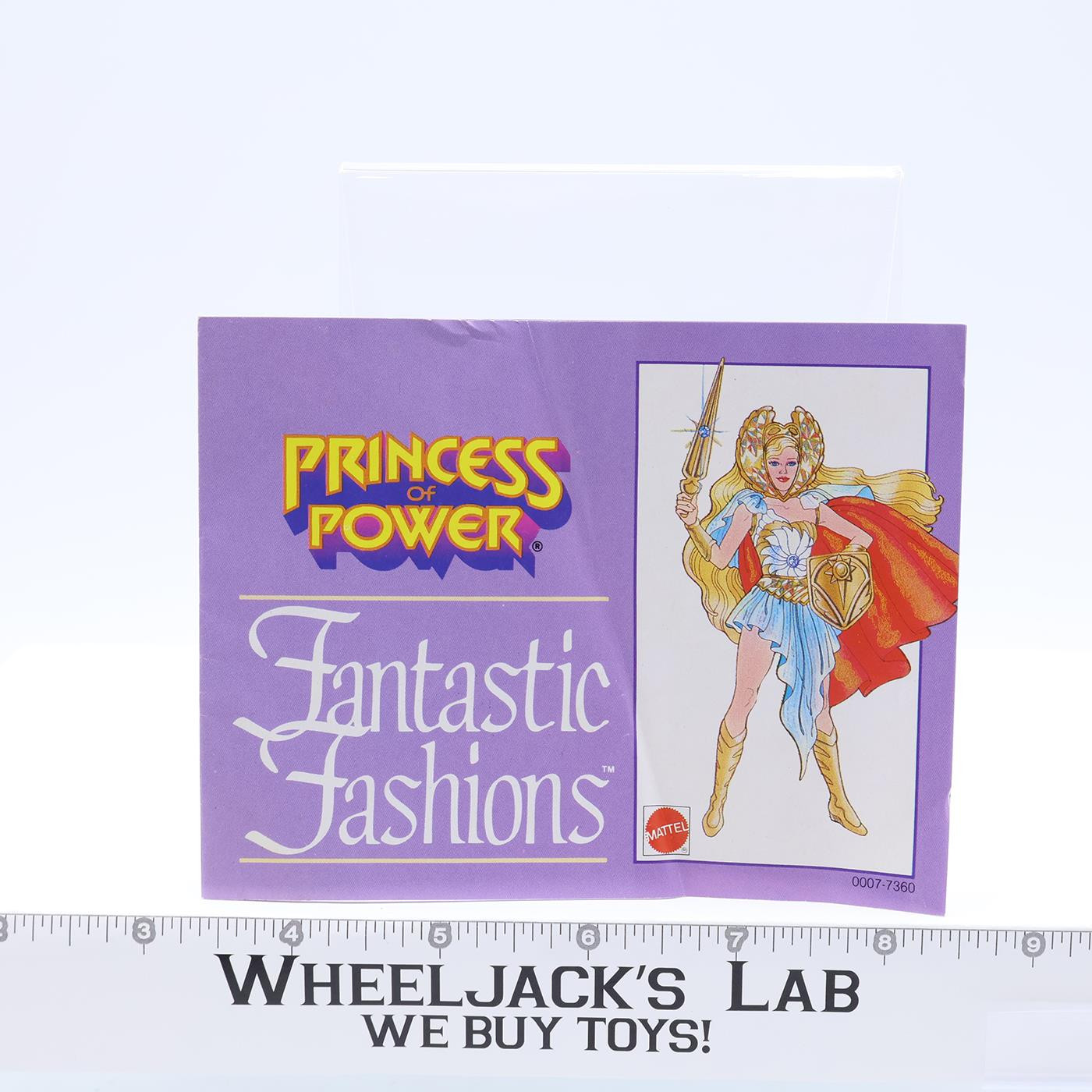 Fantastic Fashions Power Of Princess Mattel 1986 Mini Comic He-Man She Ra