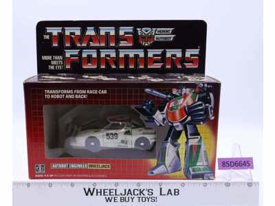 Wheeljack 100% Complete W/ NICE BOX & FIGURE 1985 Vintage Hasbro G1 Transformers