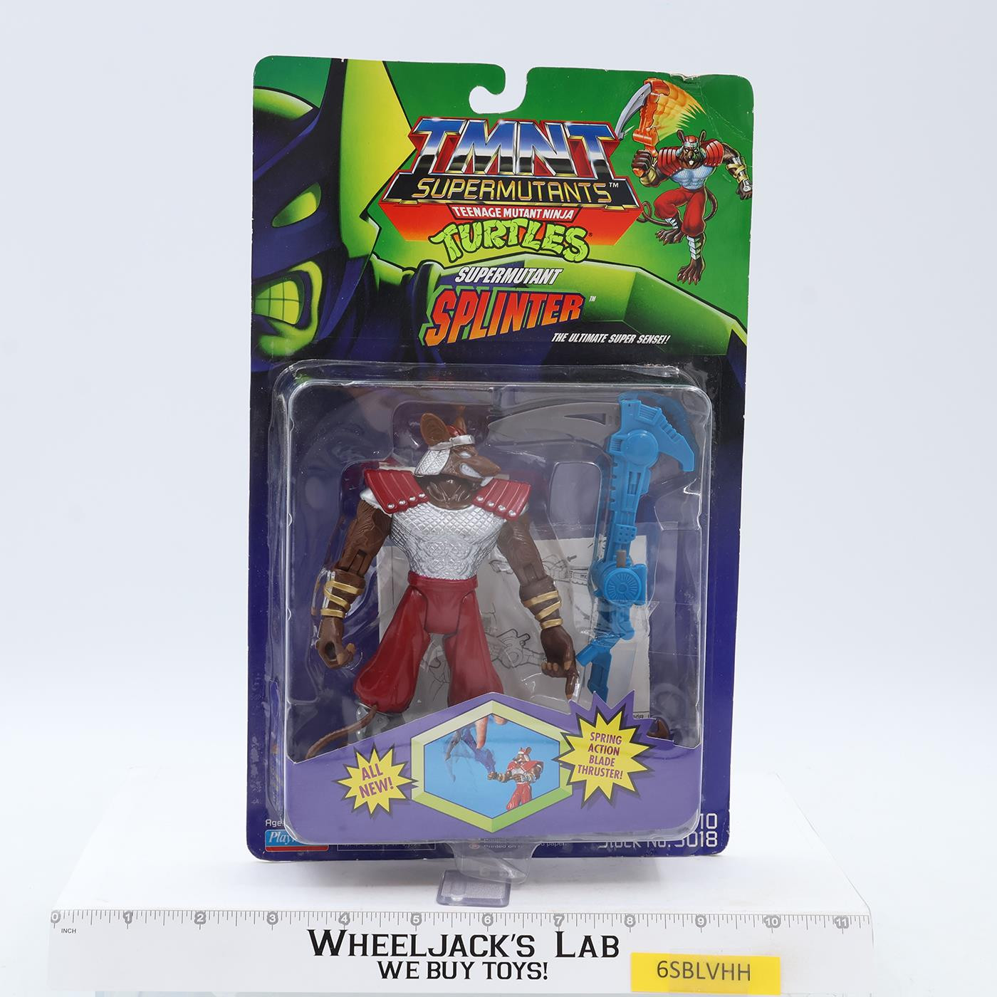 Splinter Teenage Mutant Ninja Turtles SuperMutants TMNT 1994 Playmates MOSC NEW