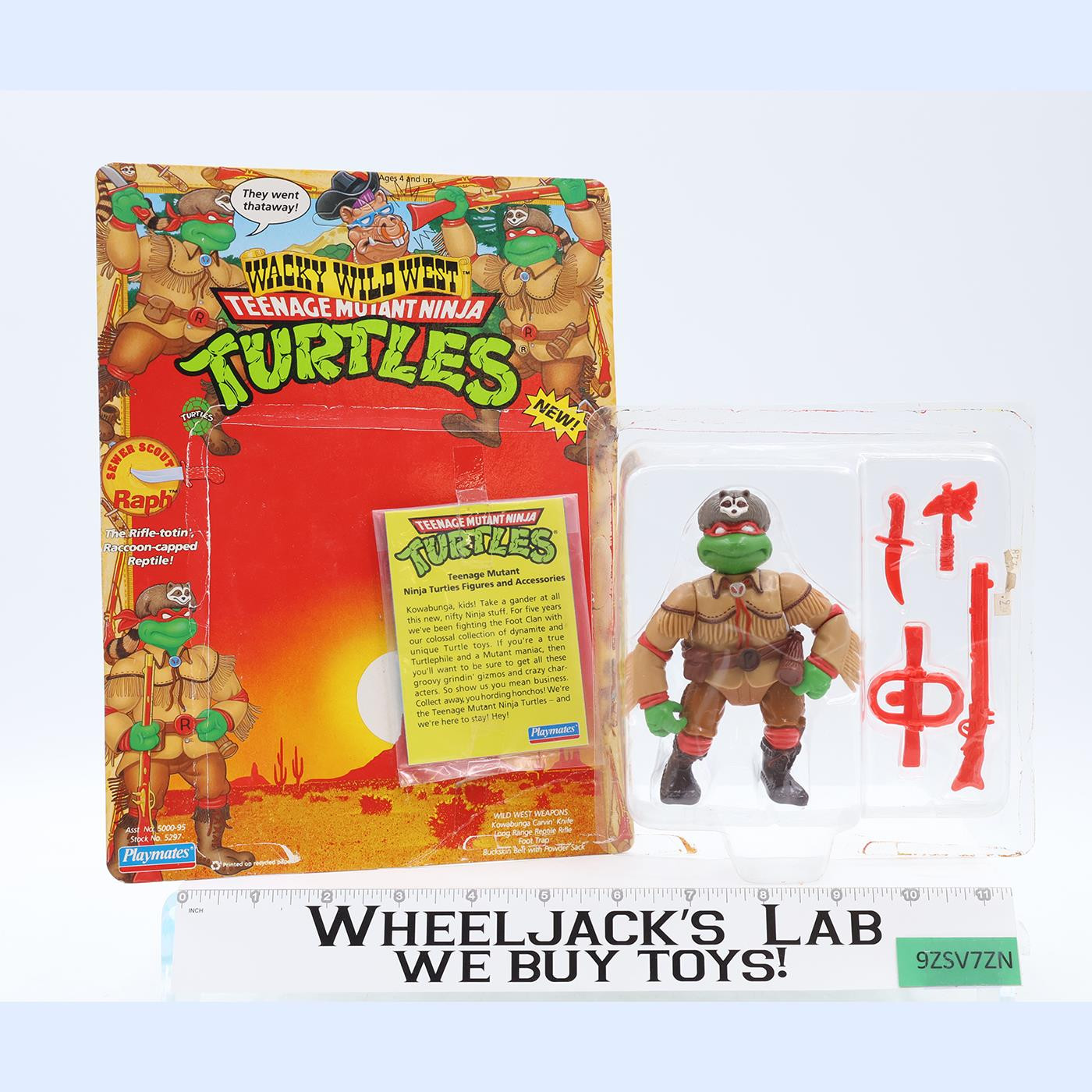 Sewer Scout Raph Teenage Mutant Ninja Turtles Wacky Wild West TMNT Playmate NEW