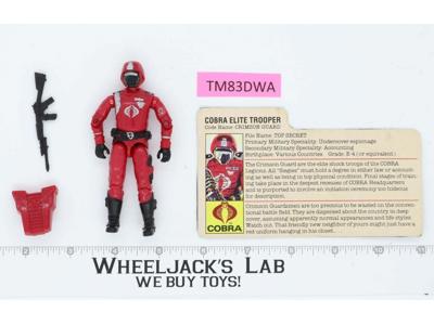 Crimson Guard V1 100% Complete G.I. Joe 1985 Hasbro Vintage Action Figure