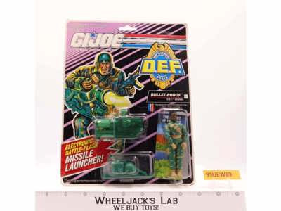 Bullet-Proof D.E.F Leader NEW MOSC 1991 GI Joe Hasbro Vintage Action Figure