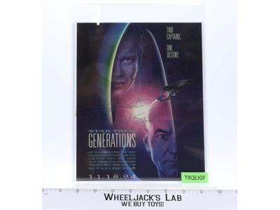 Captain Picard & Captain Kirk Star Trek Generations Shatner / Stewart 8x10 Photo
