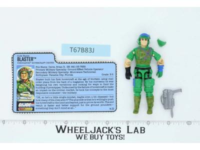 Blaster V1 100% Complete G.I. Joe 1987 Hasbro Vintage Action Figure