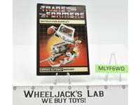 Ratchet Action Figure Vintage Instruction Manual Booklet 1984 G1 Transformers