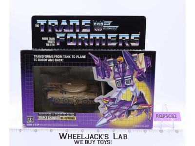 Blitzwing 100% Complete NICE FIGURE & BOX 1985 Vintage G1 Transformers Hasbro