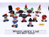 Lot of 16 Friendly Folk Wooden Premium Mail Away Characters 1970's Kellogg
