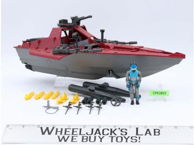 Cobra Moray Hydrofoil W/Driver G.I. Joe 1985 Hasbro Action Figure Vehicle