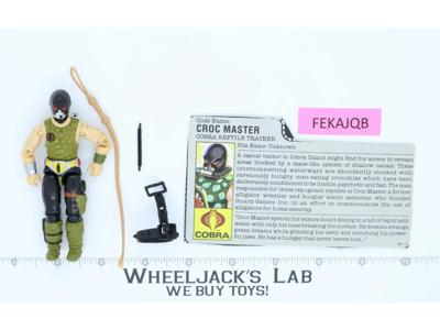Croc Master V1 G.I. Joe 1987 Hasbro Vintage Action Figure
