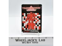Gunrunner Pretender Instruction Manual Booklet 1988 Hasbro G1 Transformers