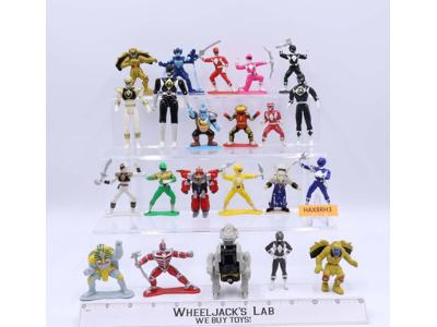 Lot of 22 Mini Power Rangers 1990's Bandai 3" Action Figures