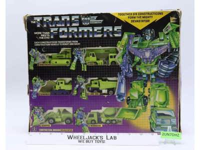 Devastator 100% Complete W Box 1985 Vintage Hasbro G1 Transformers Action Figure